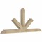 Ekena Millwork Saratoga Rough Sawn Timber Gable Bracket, Douglas Fir, 72"W x 30"H x 4"D x 4"F, 10/12 Pitch GBW072X30X0404SAR00RDF - alternate 5